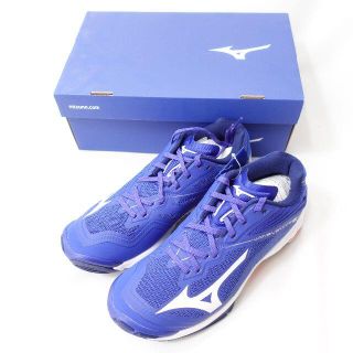 ミズノ(MIZUNO)のMIZUNO　ウェーブライトニング Z6　ブルー/ホワイト/オレンジ　26.0(スニーカー)