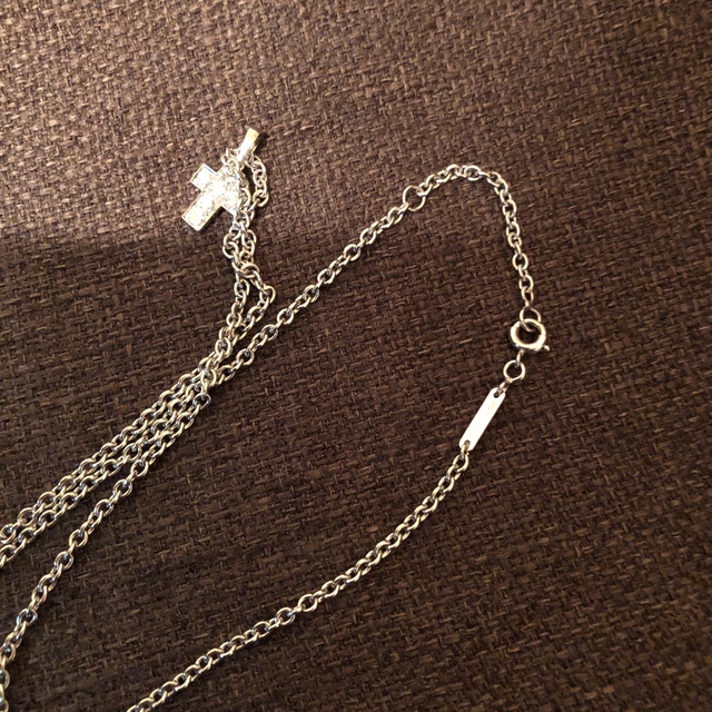 Cartier - 正規品保証❤️カルティエ ダイヤモンド クロスネックレス