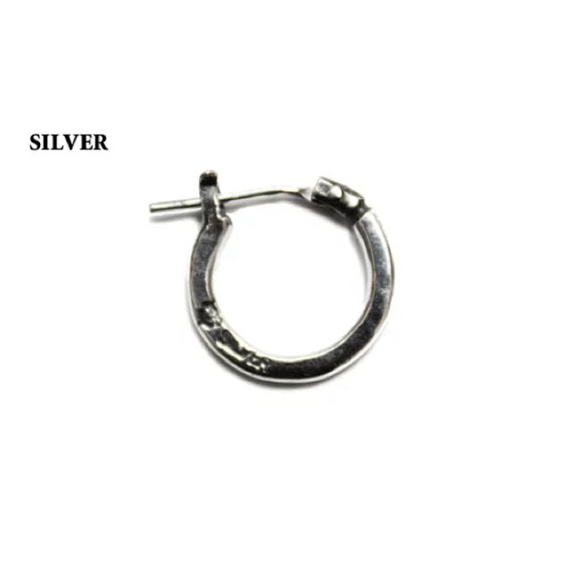 VIVIFY(ビビファイ)の新品未使用 Hammered Hoop Pierce(S) フープ　ピアス　片耳 メンズのアクセサリー(ピアス(片耳用))の商品写真