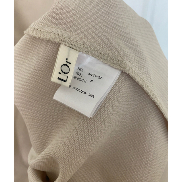 Noble(ノーブル)のDrawstring Dress l'or ivory s レディースのワンピース(ロングワンピース/マキシワンピース)の商品写真