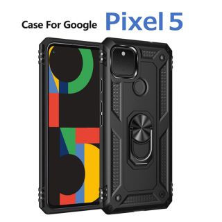 グーグルピクセル(Google Pixel)のGoogle Pixel5 ケース ブラック 耐衝撃(Androidケース)