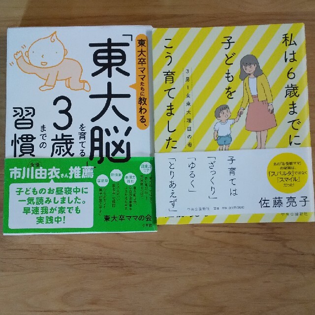 小学館(ショウガクカン)の私は6歳までに子どもをこう育てました 佐藤亮子、「東大脳」を育てる3歳までの習慣 エンタメ/ホビーの本(住まい/暮らし/子育て)の商品写真