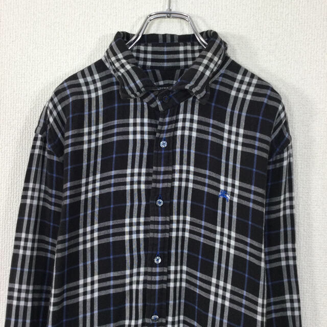 BURBERRY BLACK LABEL(バーバリーブラックレーベル)の◉【人気】2枚セットバーバリーブラックレーベル　長袖ガーゼシャツ　チェック柄 メンズのトップス(シャツ)の商品写真