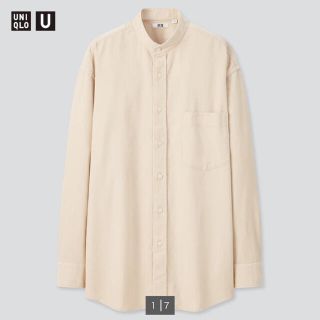 ユニクロ(UNIQLO)のUNIQLO U コーデュロイワイドフィットスタンドカラーシャツ Mサイズ(シャツ)