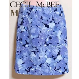 セシルマクビー(CECIL McBEE)の【新品】CECIL McBEE ローズミニスカート パープル(ミニスカート)