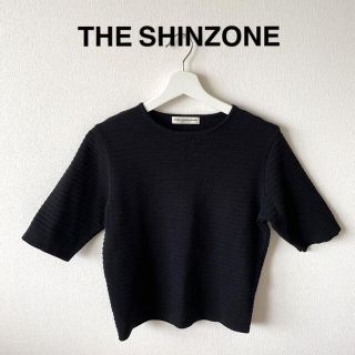 シンゾーン(Shinzone)の【美品】THE SHINZONE ザシンゾーン　黒　ブラック　トップス　free(カットソー(長袖/七分))