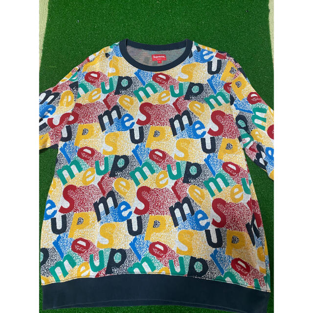 シュプリーム Supreme Scatter Text Crewneck