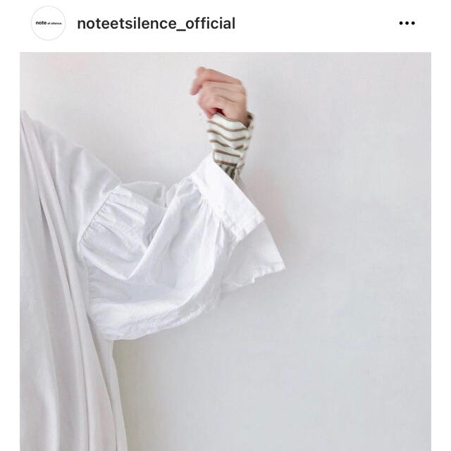 note et silence(ノートエシロンス)のユニバーサルティシュ　USAコットン袖切替ワンピース レディースのワンピース(ロングワンピース/マキシワンピース)の商品写真
