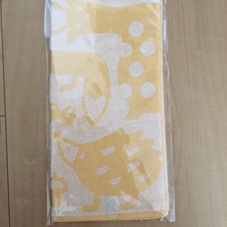 イマバリタオル(今治タオル)の新品未開封 ベネッセ こどもちゃれんじ 今治ハンドタオル 黄色 スタイ (タオル/バス用品)