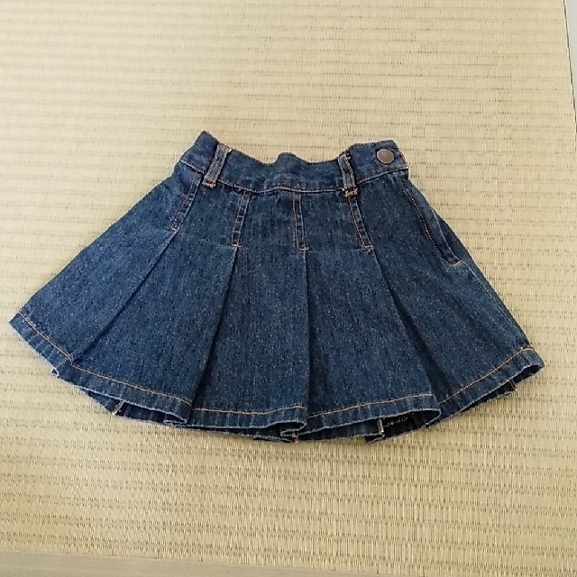 5☆大好評 デニムスカート インナーパンツ 西松屋 ブルー キッズ ベビー 90 econet.bi