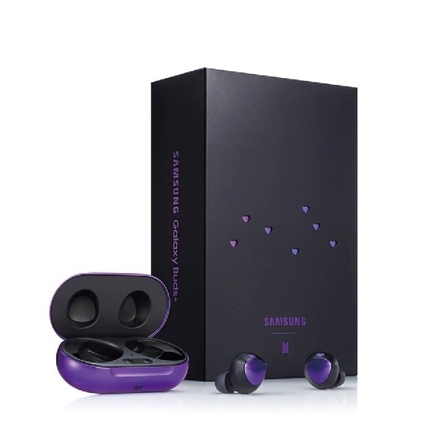 Galaxy(ギャラクシー)の　SAMSUNG Galaxy Buds+ BTS イヤホン 新品未開封 スマホ/家電/カメラのオーディオ機器(ヘッドフォン/イヤフォン)の商品写真