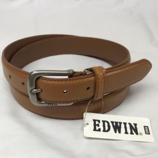 エドウィン(EDWIN)の新品 EDWIN エドウィン メンズ ベルト 革 ビジネス カジュアル 茶　6(ベルト)