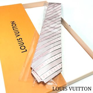 ルイヴィトン(LOUIS VUITTON)の☆美品☆ルイ ヴィトン　モノグラム　ネクタイ(ピンク色、ツヤ感あり)(ネクタイ)