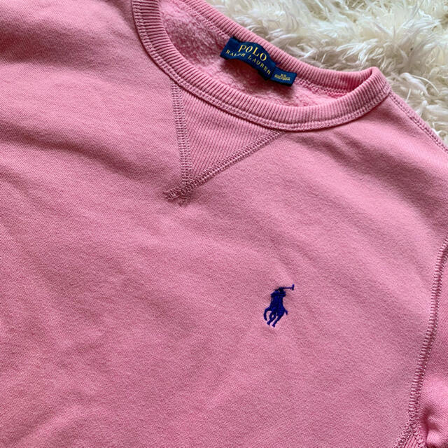 POLO RALPH LAUREN(ポロラルフローレン)のラルフローレン ピンク トレーナー XS レディースのトップス(トレーナー/スウェット)の商品写真