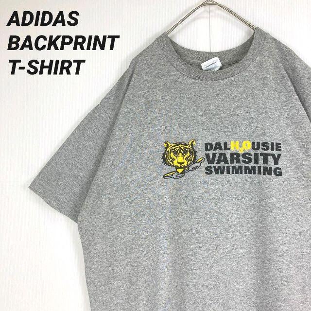 adidas(アディダス)の【ユニセックス古着】アディダスADIDAS プリントバックプリントTシャツグレー メンズのトップス(Tシャツ/カットソー(半袖/袖なし))の商品写真