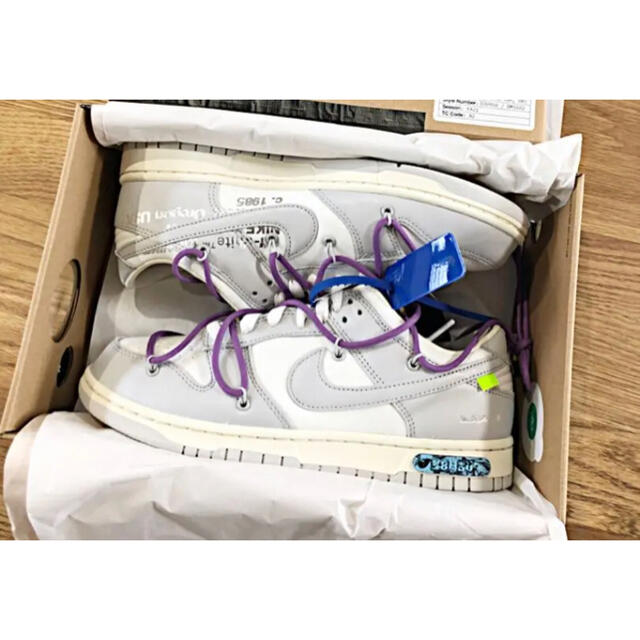 【Off-White×NIKE】オフホワイト×ナイキ ダンク ロー 48/50