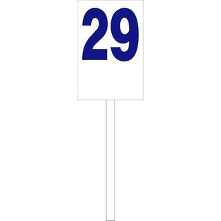 シンプル立札看板「番号数字29（青）」番号数字 立て札(オフィス用品一般)