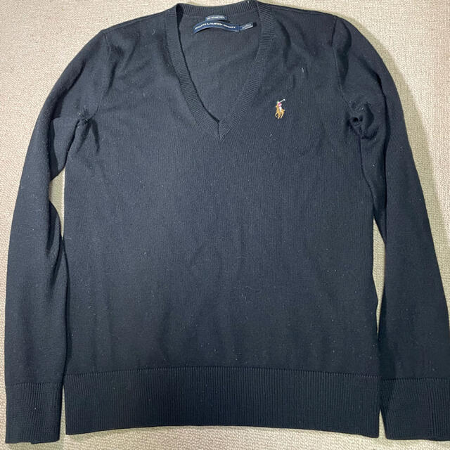 POLO RALPH LAUREN(ポロラルフローレン)のPOLO Ralph Lauren sports ニットセーター 黒 Mサイズ メンズのトップス(ニット/セーター)の商品写真