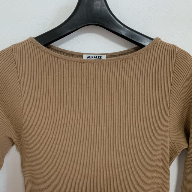 Ron Herman(ロンハーマン)のAURALEE◆Ron Herman別注/Giza Boat Neck/リブ レディースのトップス(カットソー(長袖/七分))の商品写真