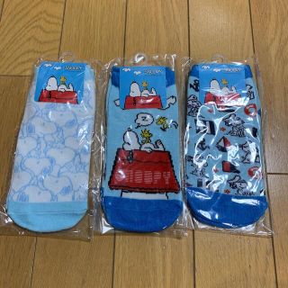 スヌーピー(SNOOPY)のSNOOPY 靴下　3足セット(靴下/タイツ)