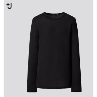 ユニクロ(UNIQLO)のシルクジャージークルーネックT  ユニクロ(カットソー(長袖/七分))