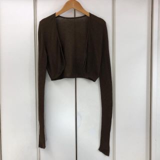 フォクシー(FOXEY)の美品 FOXEY NEWYORK コットン ボレロ(40)(ボレロ)