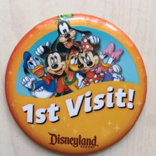 ディズニー(Disney)のウォルトディズニーワールド 1st Visit 缶バッジ ファーストビジット(バッジ/ピンバッジ)