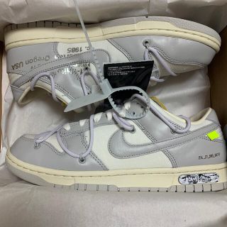 ナイキ(NIKE)のオフホワイト　ナイキダンク　lot49 27.5 off-whitedunk(スニーカー)