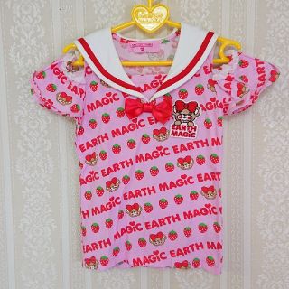 アースマジック(EARTHMAGIC)のアースマジック♥いちご♥セーラーカットソー♥120cm(Tシャツ/カットソー)