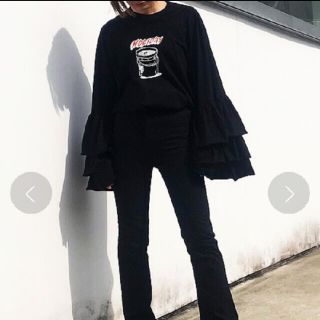 ホリデイ(holiday)のSUPER FINE RUFFLE TOPS(Tシャツ(長袖/七分))