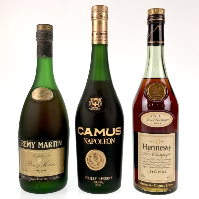 3本 REMY MARTIN CAMUS Hennessy コニャック