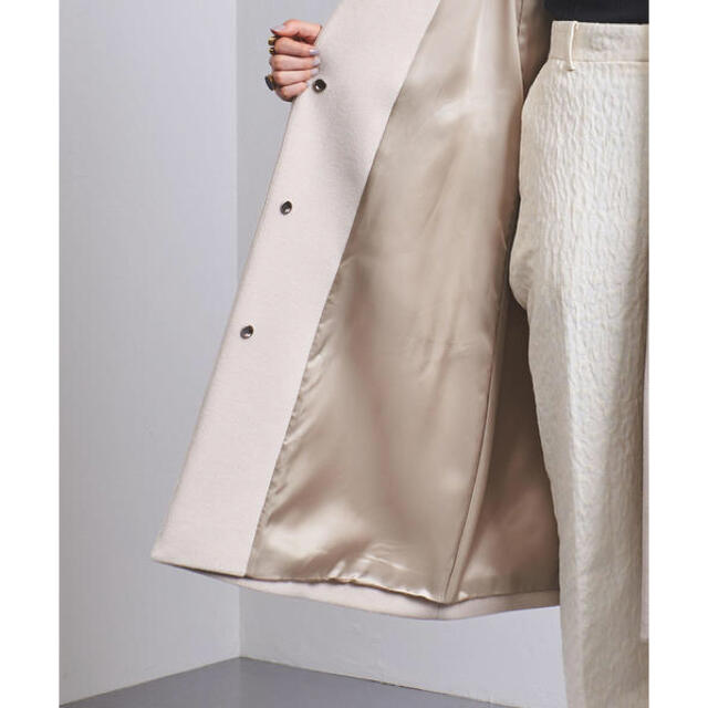 お得 UNITED ARROWS UBCS ノーカラー ベルライン コート