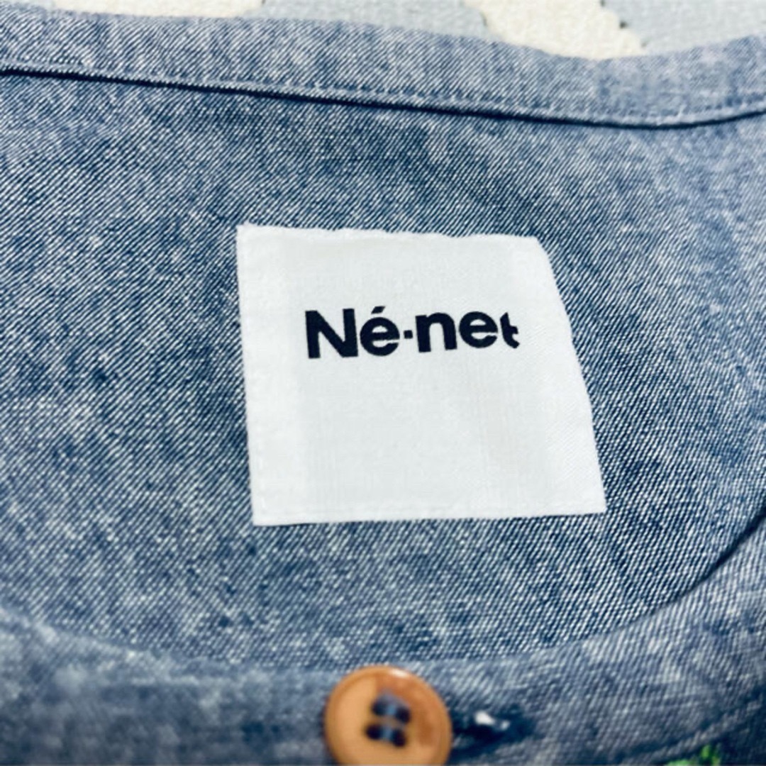 Ne-net(ネネット)の美品！ほぼ未使用！ネネット　Ne-net オールインワン　キュロット　デニム地 レディースのパンツ(オールインワン)の商品写真