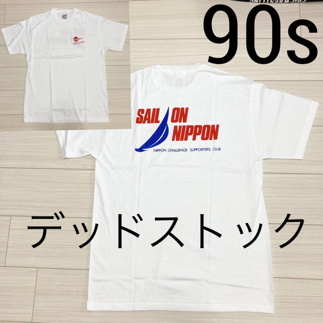 デッドストック 90s◆アメリカズカップ ニッポンチャレンジサポーター Tシャツ