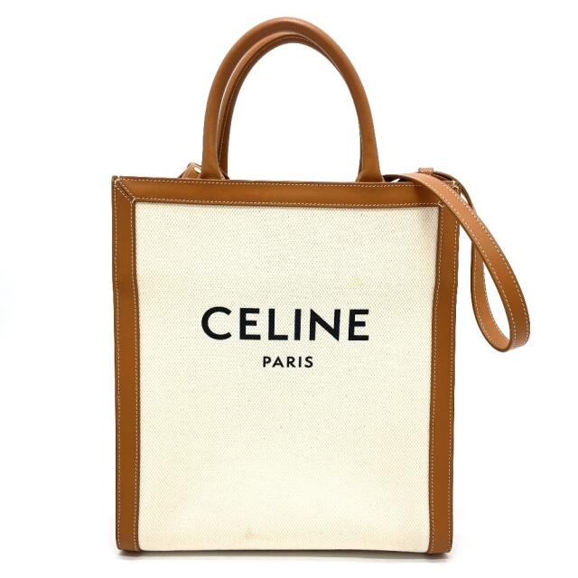 熱い販売 CELINE セリーヌ - celine スモール ナチュラル×タン レザー