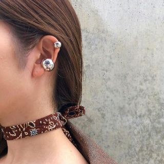 トゥデイフル(TODAYFUL)のBall earcuff silver M No.196(イヤーカフ)