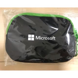 マイクロソフト(Microsoft)のMicrosoft クッションポーチ グリーン マイクロソフト ロゴ入り(PC周辺機器)