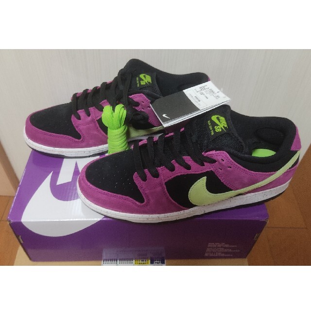 NIKE SB DUNK LOW PRO RED PLUM 27.5cm