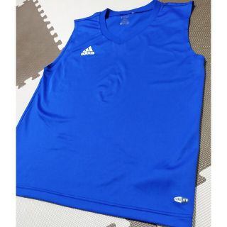 アディダス(adidas)の☆ATS-811 アディダス タンクトップ 青 サイズ L(トレーニング用品)