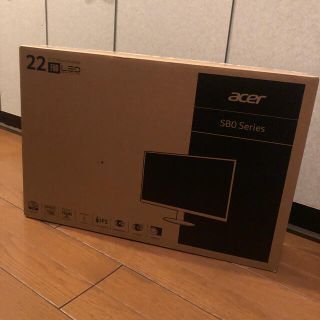 エイサー(Acer)の新品　ACER SB220Qbi 21.5型液晶ディスプレイ IPSパネル搭載(ディスプレイ)