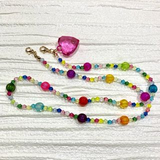 （SALE）No.05  ハンドメイド  マスクストラップ　キッズ　ネックレス(ネックレス)