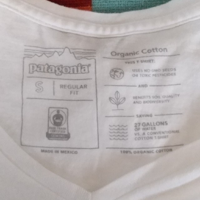 patagonia(パタゴニア)のpatagonia レディース Tシャツ ベジタブル オマケステッカー2枚付き！ レディースのトップス(Tシャツ(半袖/袖なし))の商品写真