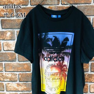 アディダス(adidas)の【希少】アディダス90s　Ｔシャツ　サイズM  ブラックデカロゴ(Tシャツ/カットソー(半袖/袖なし))