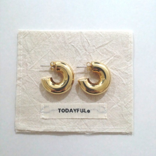 TODAYFUL(トゥデイフル)のTODAYFUL チャンキーフープピアス(SIlver925) アクセサリー レディースのアクセサリー(ピアス)の商品写真