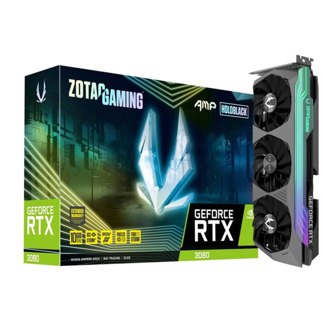 3スロット幅ZOTAC GAMING GeForce RTX 3080 AMP Holo