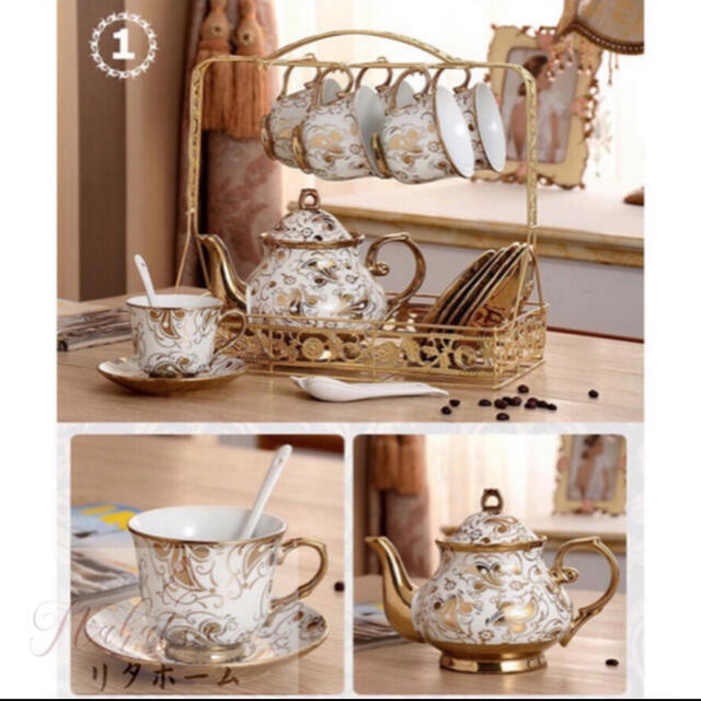 姫ディーニ ティーカップ&ソーサー 6客セット 花柄,陶器.食器 姫ディーニ ティーカップ&ソーサー 6客セット 花柄,陶器.食器