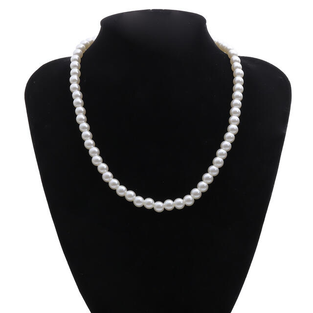 レディース パール 模造真珠 ネックレス おしゃれ 結婚式 ジュエリー レディースのアクセサリー(ネックレス)の商品写真