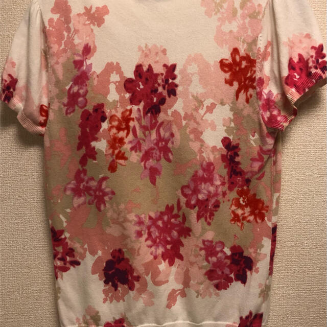 LAURA ASHLEY(ローラアシュレイ)のローラアシュレイ   ニットＴシャツ　Mサイズ レディースのトップス(Tシャツ(半袖/袖なし))の商品写真
