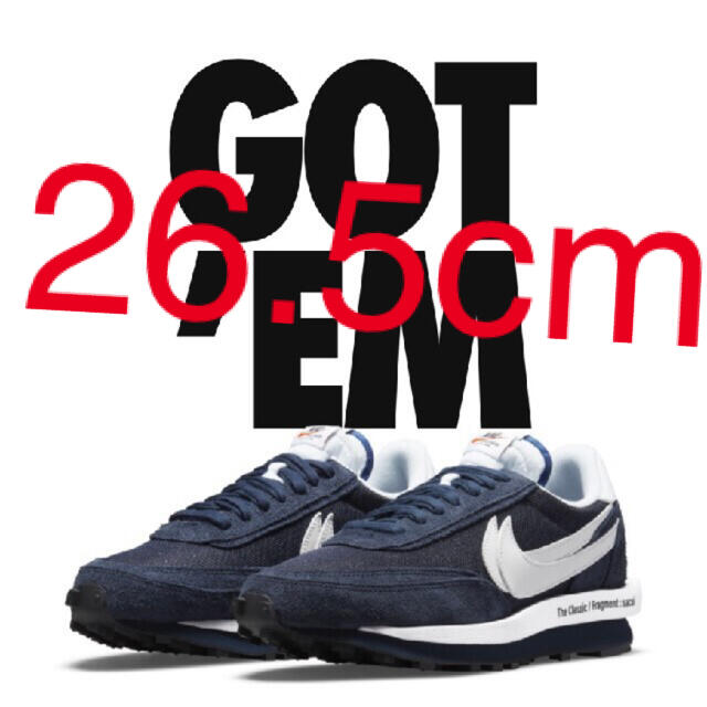スニーカー 26.5cm FRAGMENT × SACAI × NIKE LD WAFFLE 爆買い新作