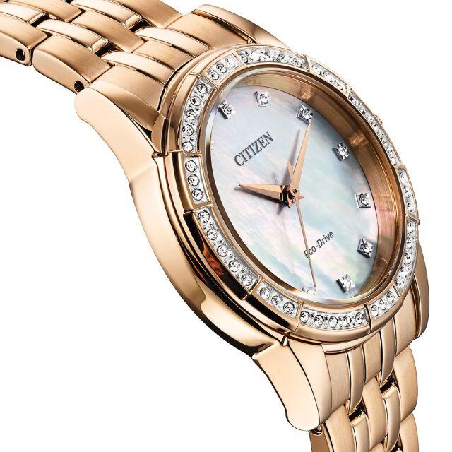 SEIKO - 新品 日本未入荷 シチズン逆輸入ソーラー腕時計 レディース